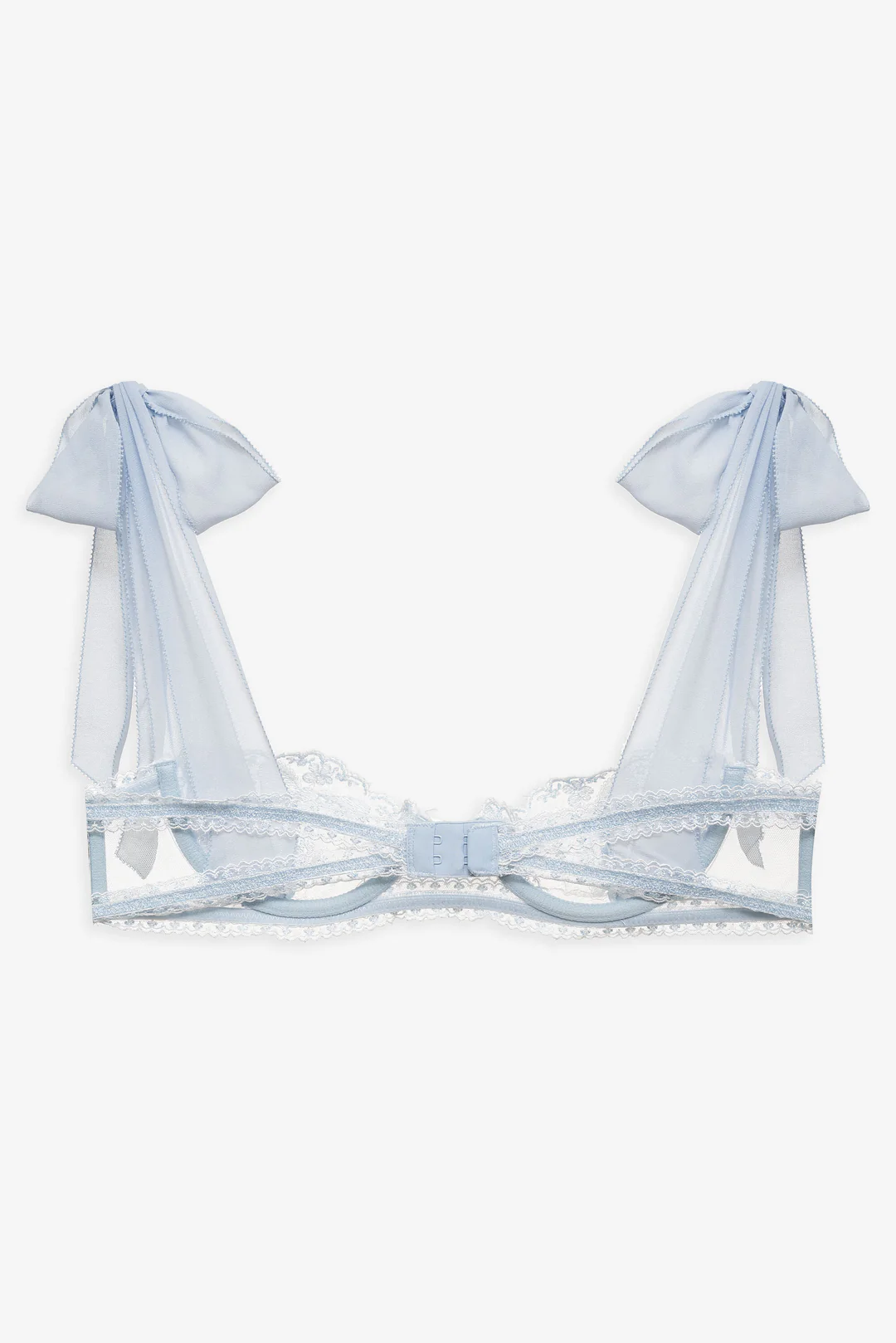 Blair Bow Underwire Bra — Blue