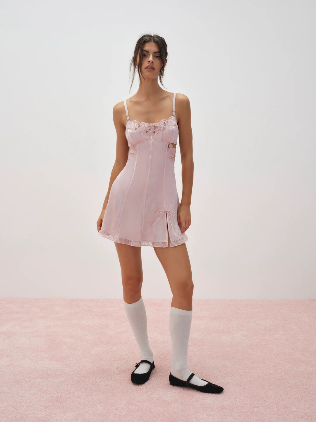 Blissful Blooms Slip Dress — Pink 4 Blissful Blooms Slip Dress — Pink