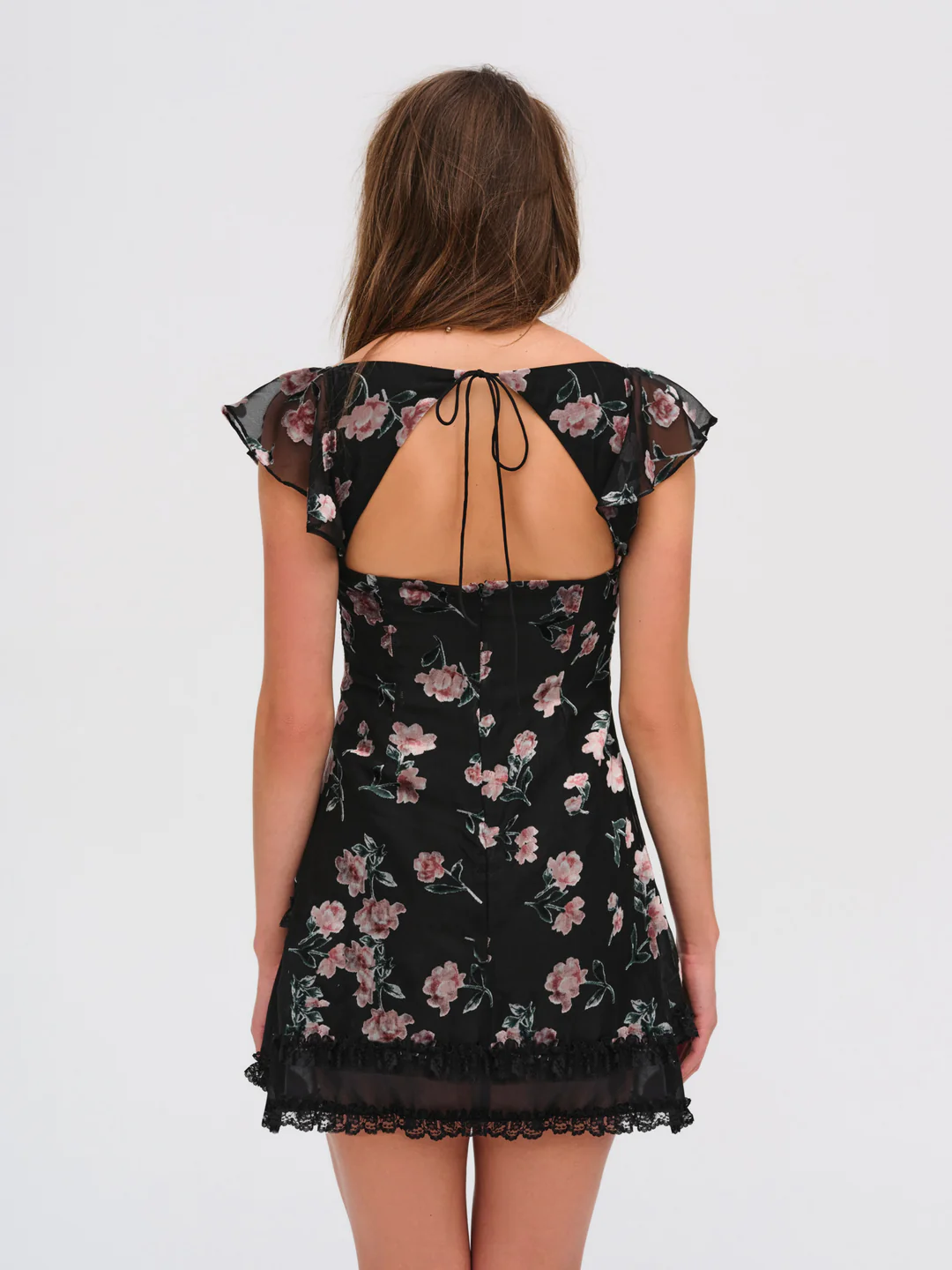 Aigrette Mini Dress — Black