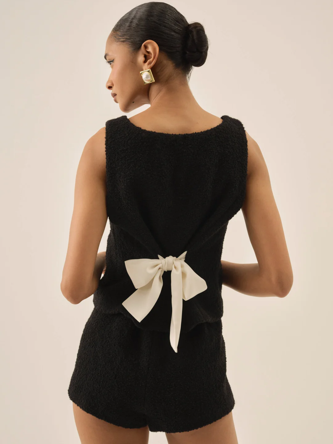 Bonnie Boucle Top — Black
