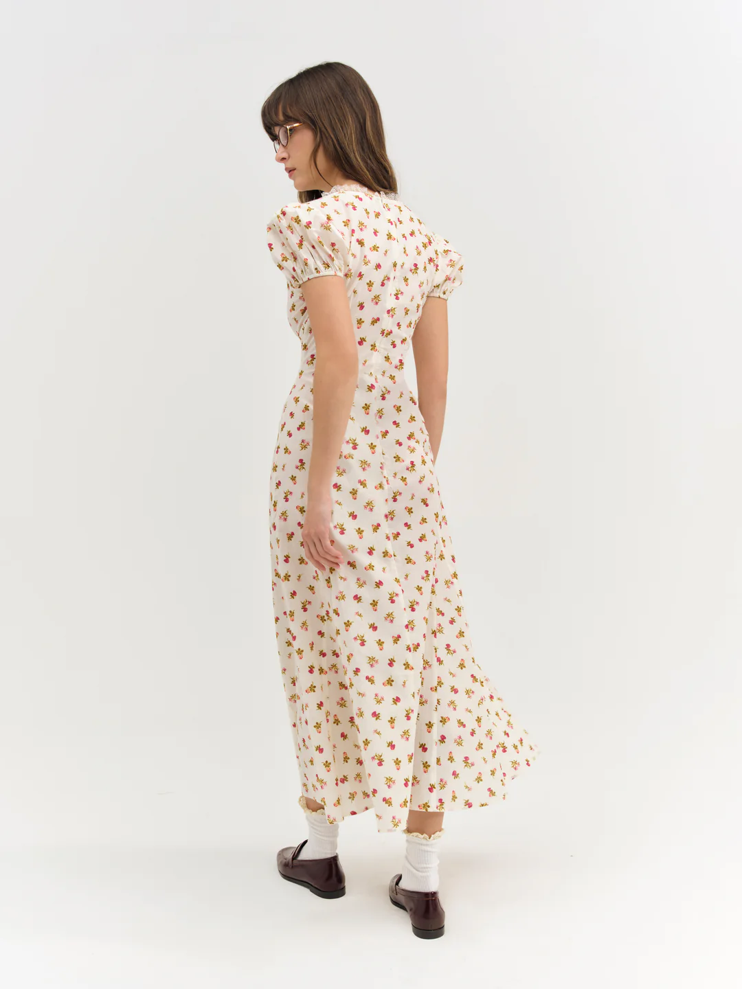 Adahlia Floral Maxi Dress — Cream