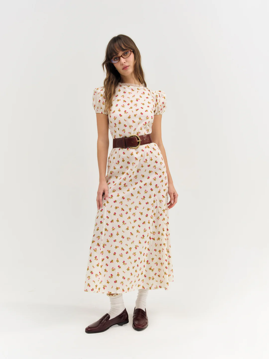 Adahlia Floral Maxi Dress — Cream