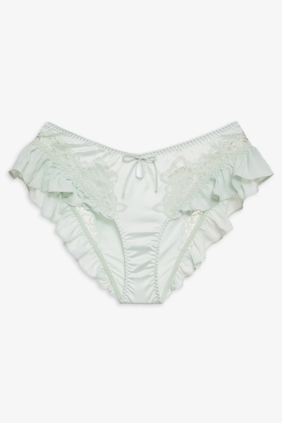 Butterfly Lace Ruffle Panty — Mint