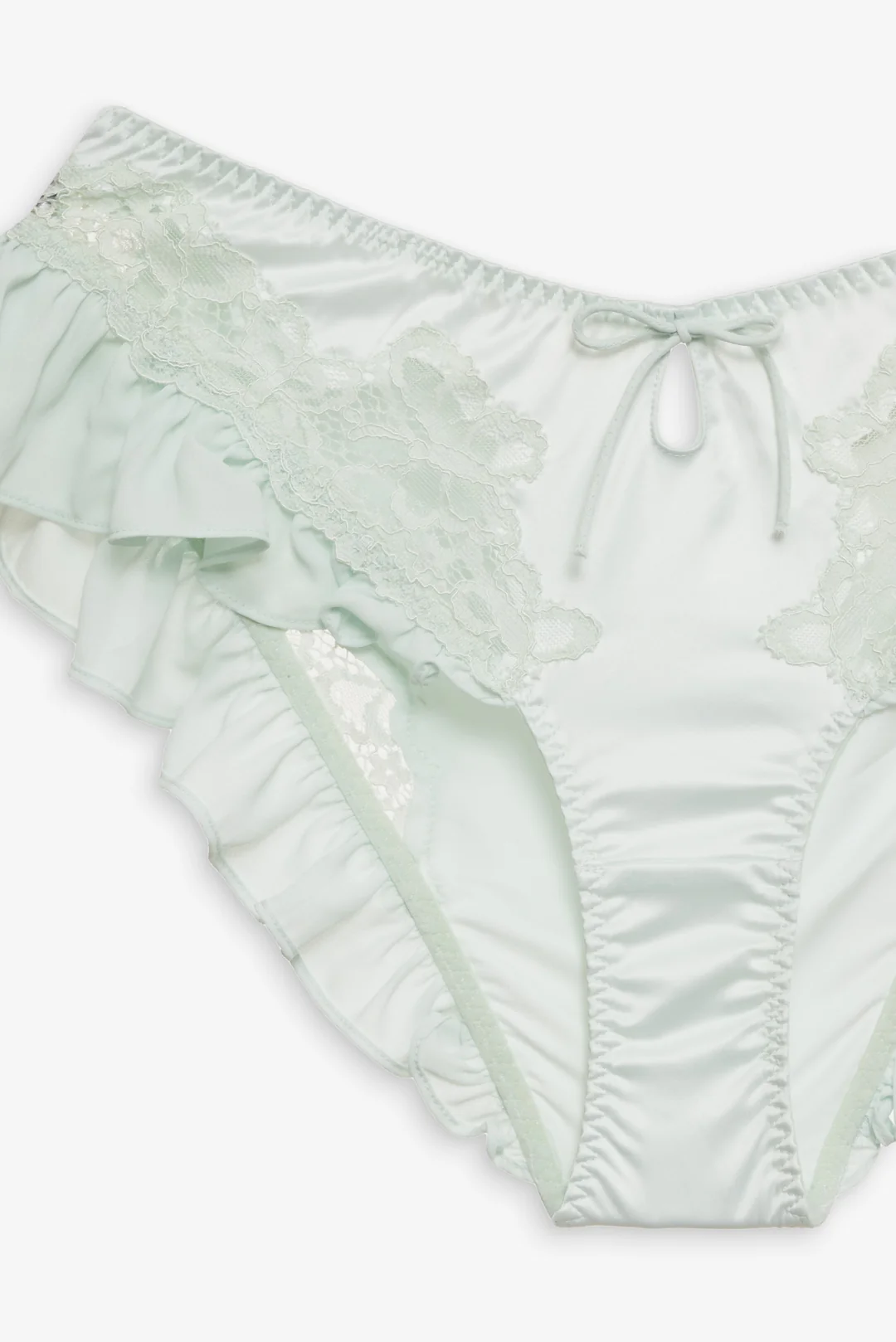 Butterfly Lace Ruffle Panty — Mint
