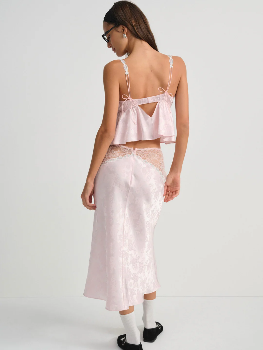 Camilla Midi Skirt — Pink