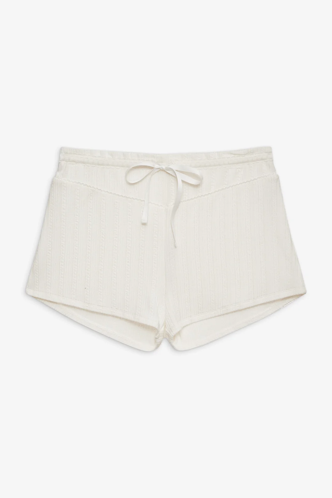 Allison Pointelle Short — White
