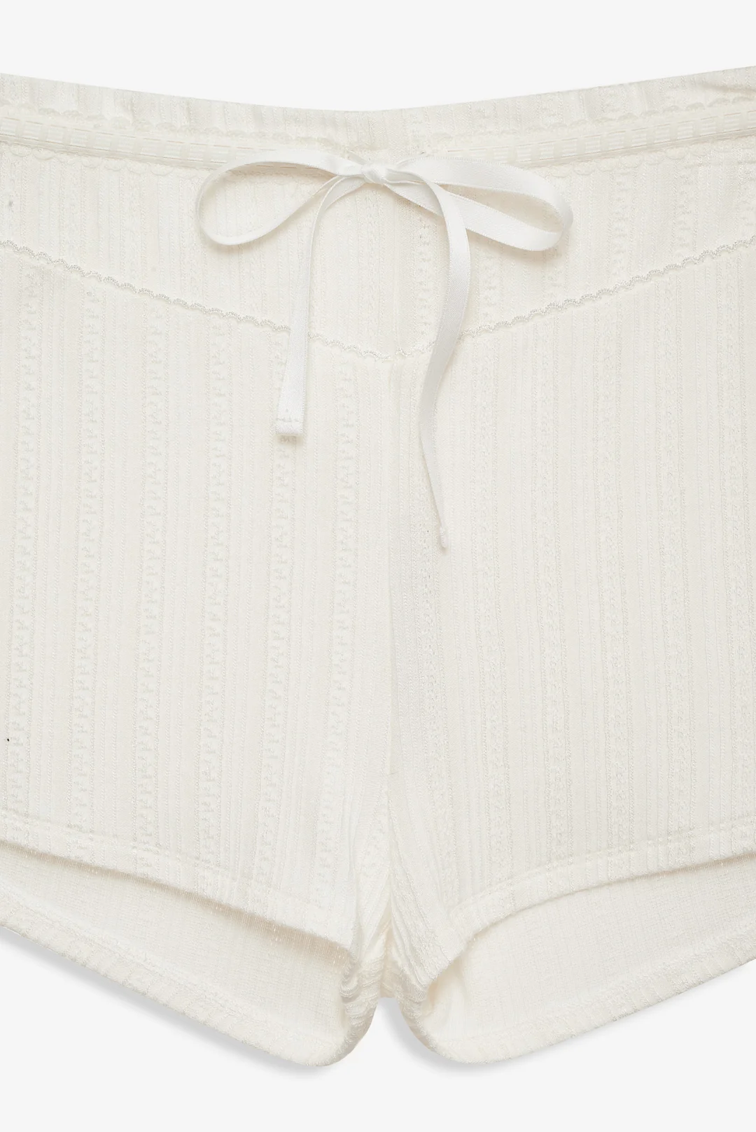 Allison Pointelle Short — White