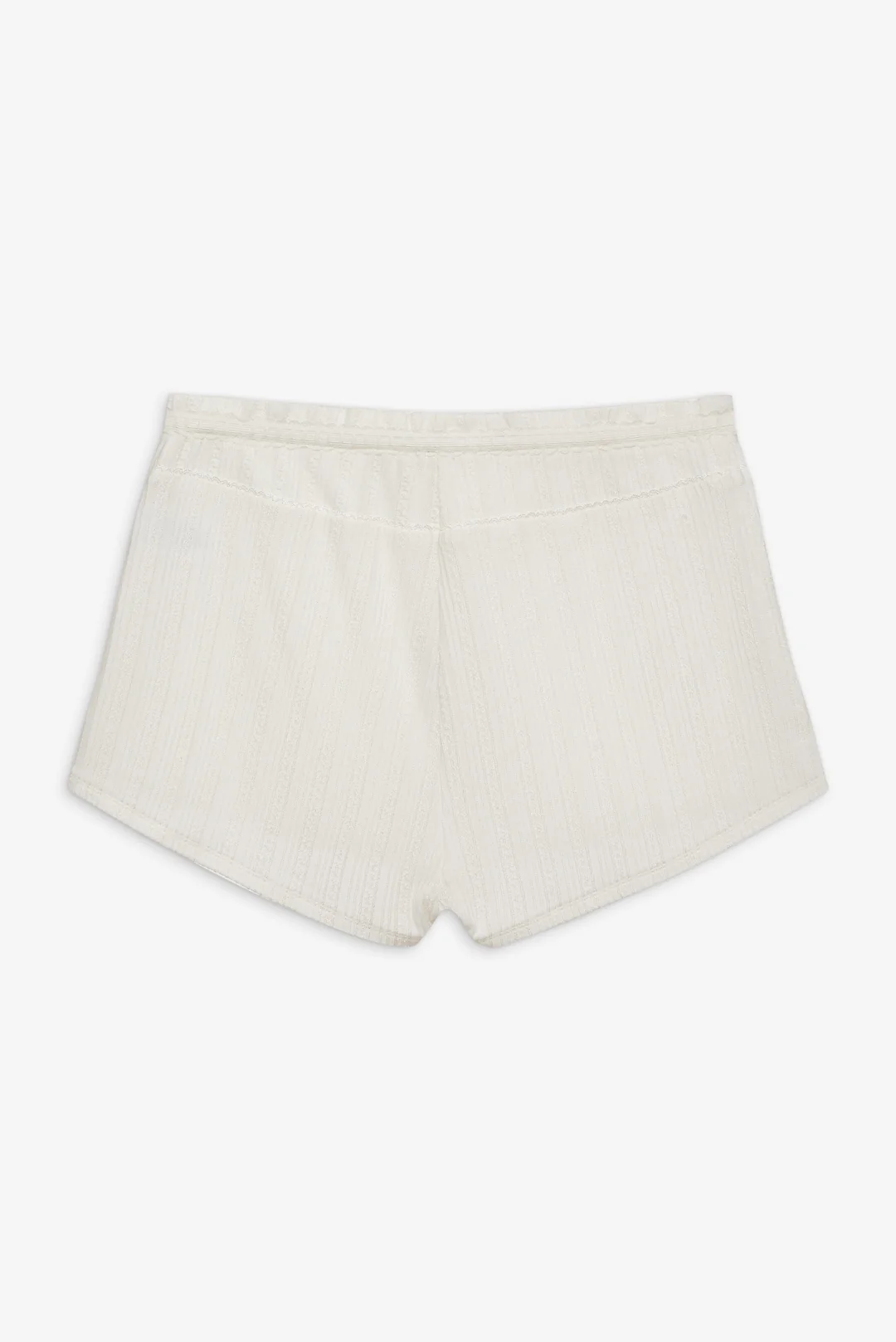 Allison Pointelle Short — White