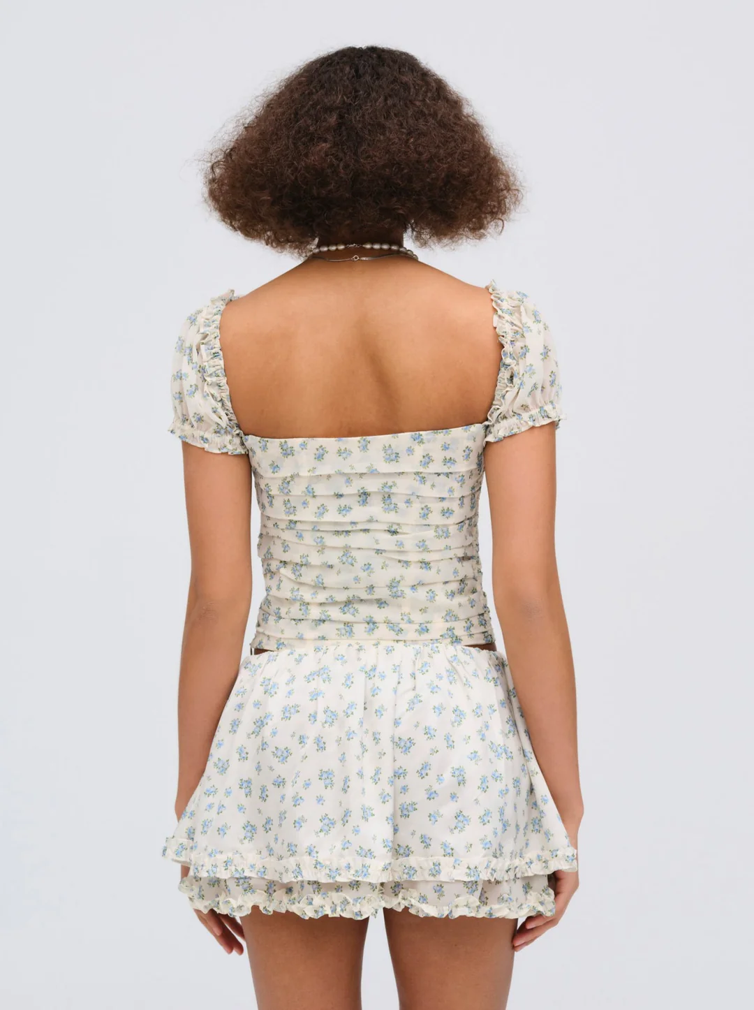 Chateau Mini Skirt — Blue 4 Chateau Mini Skirt — Blue