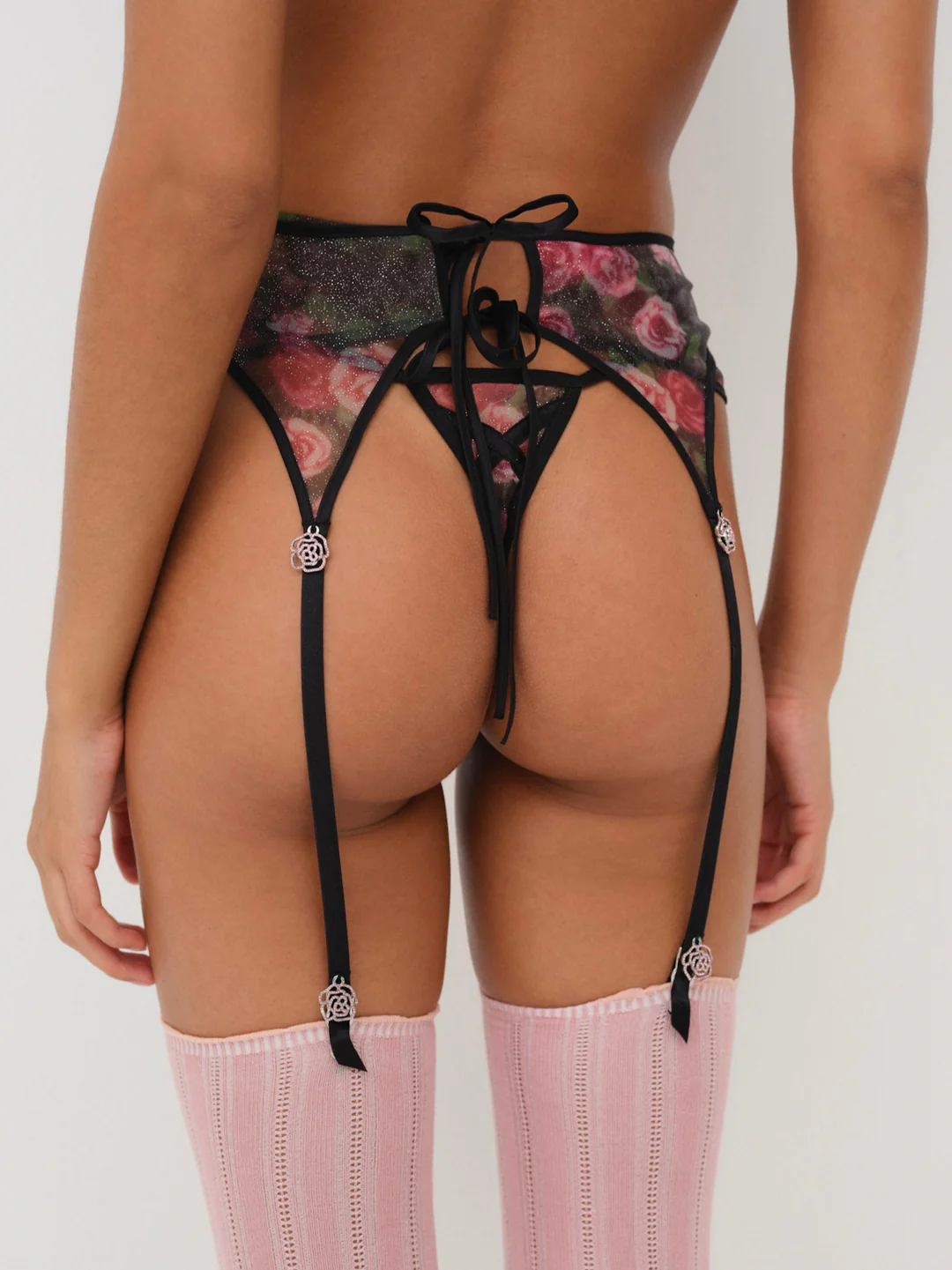 Ciara Garter Belt — Black