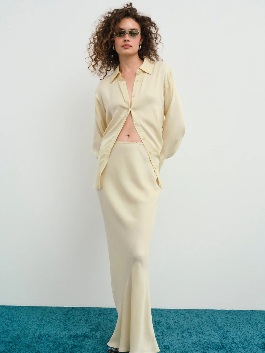 Clarabell Maxi Skirt — Yellow