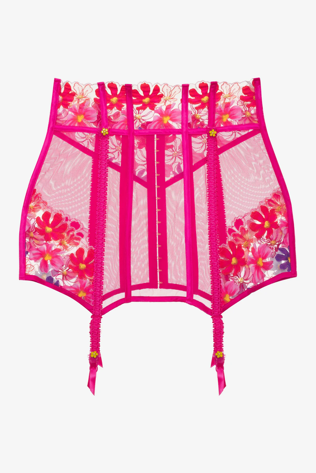 Anemone Floral Garter Skirt — Pink