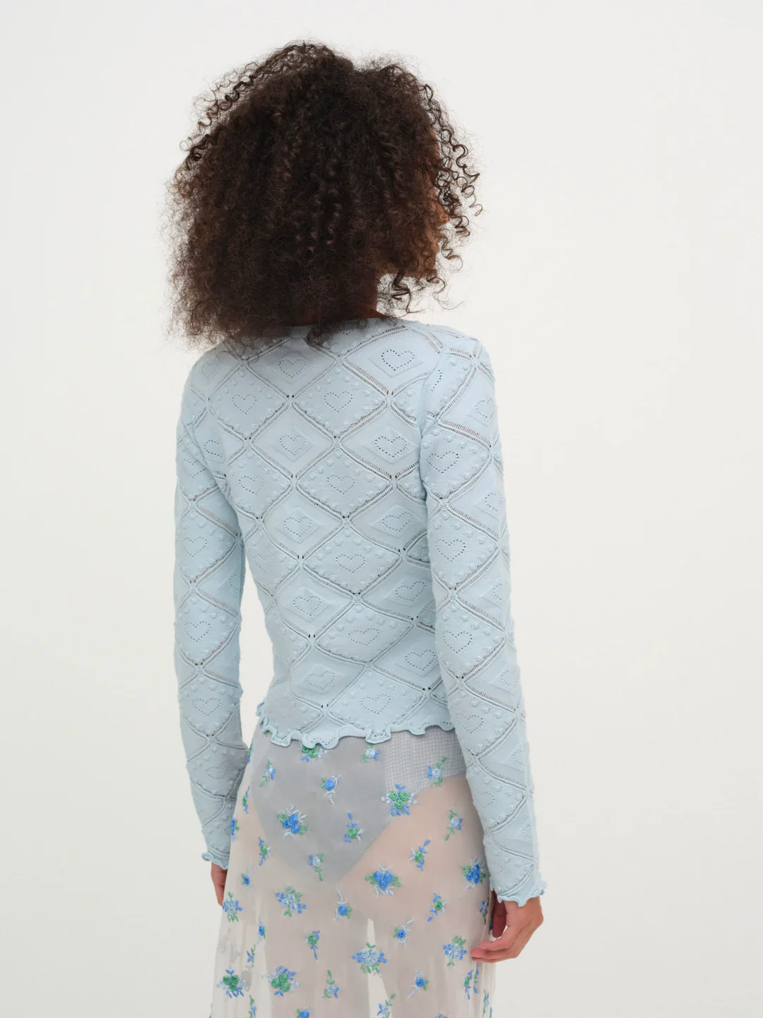 Coco Knit Cardigan — Baby Blue