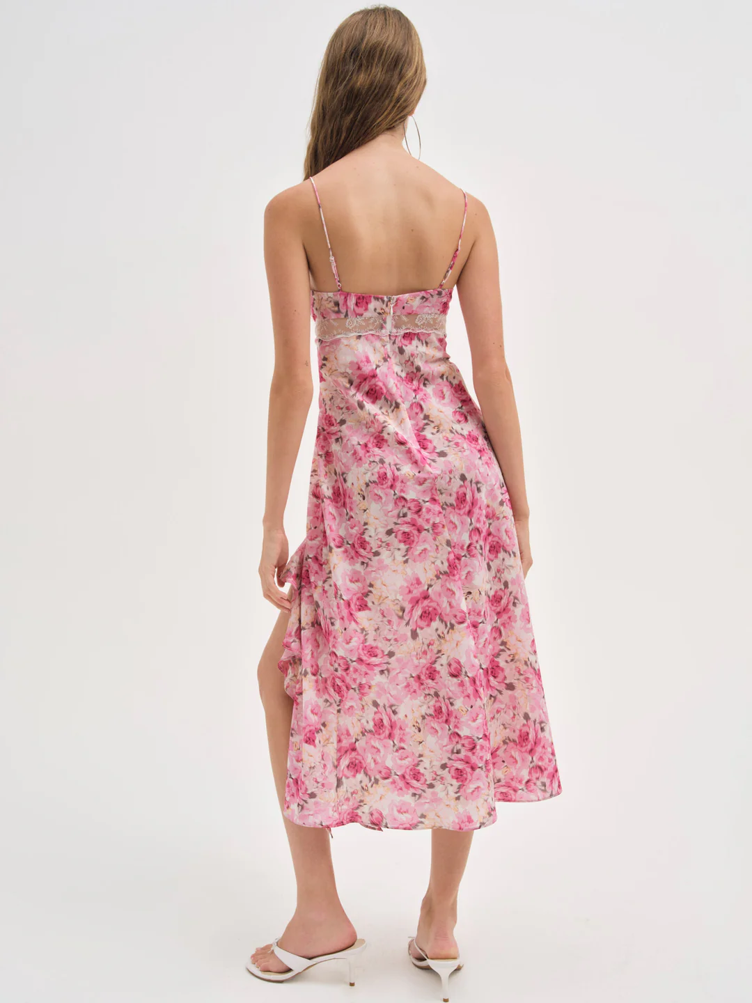 Angelina Midi Dress — Pink