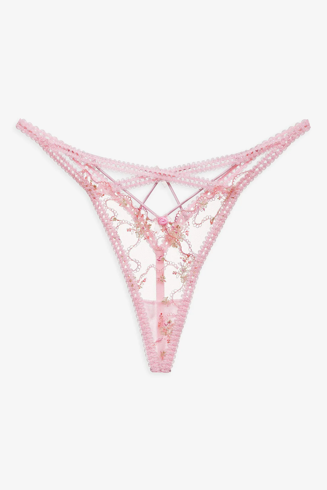 Dainty Daphne Thong Panty — Pink