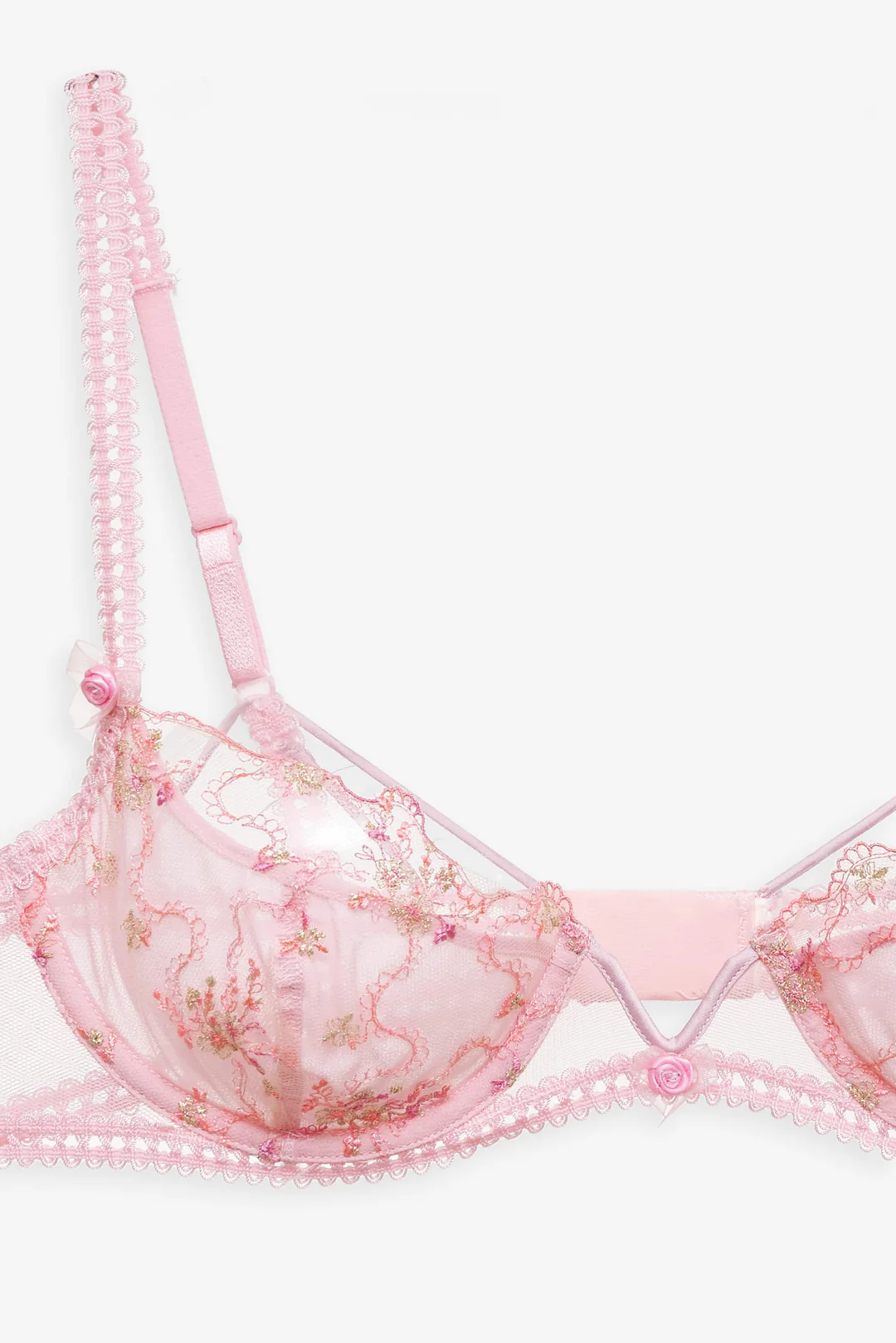 Dainty Daphne Underwire Bra — Pink