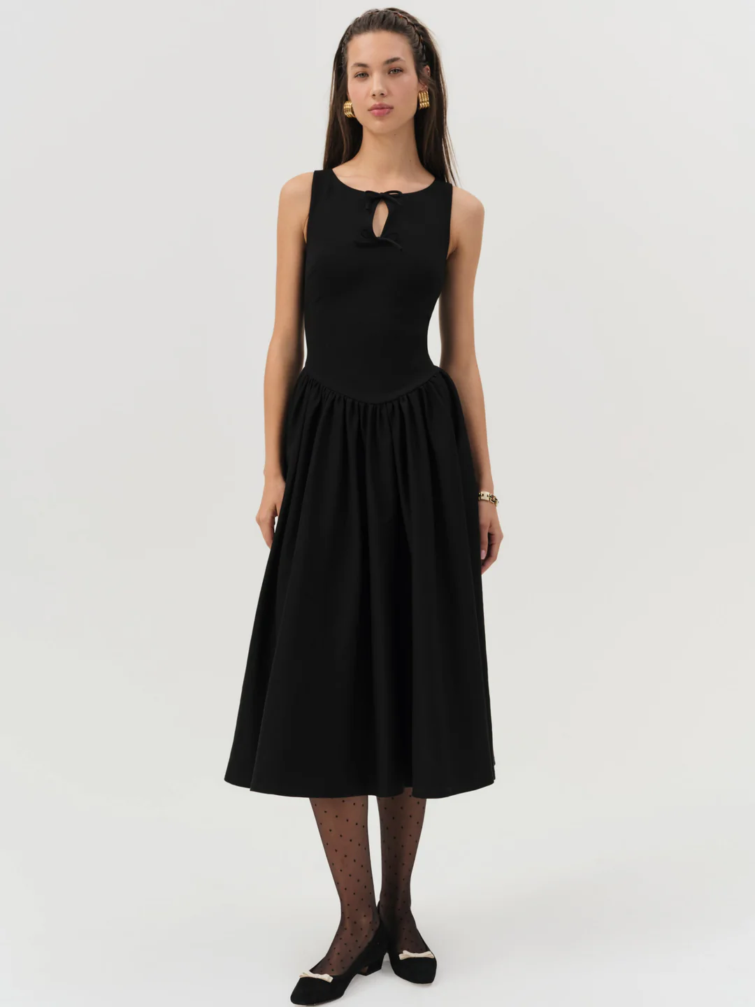 Anika Midi Dress — Black 3 Anika Midi Dress — Black