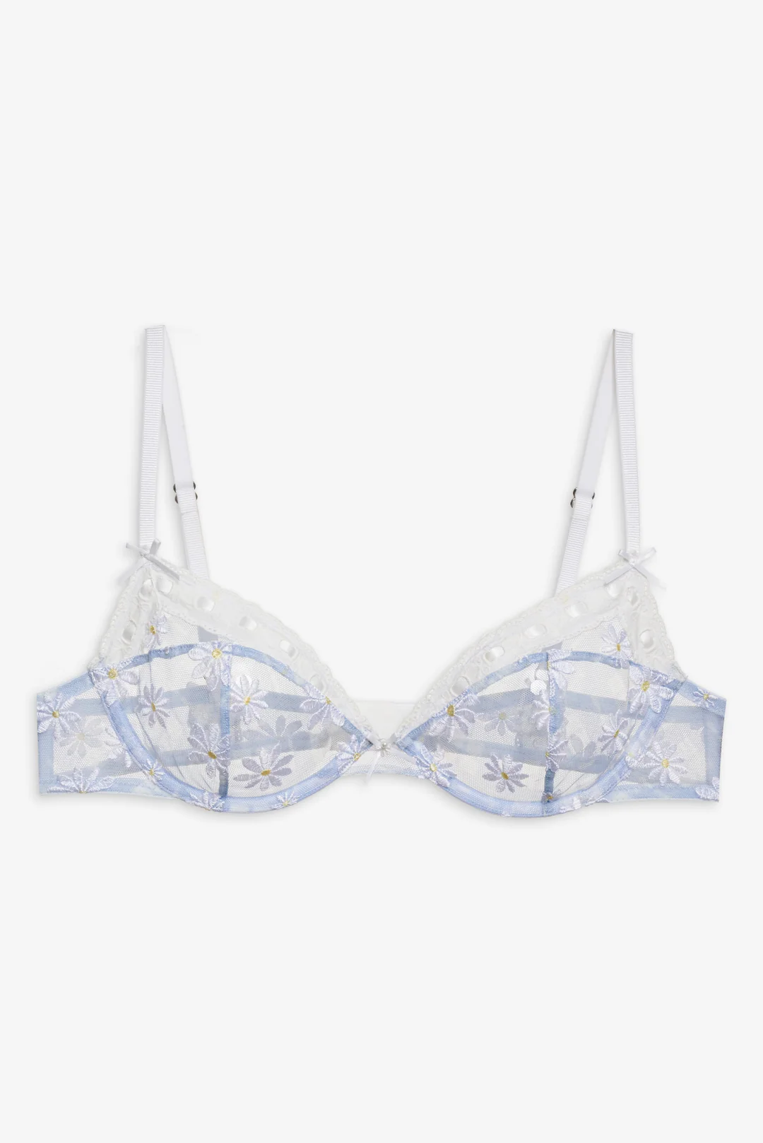 Dee Dee Daisy Underwire Bra — Blue