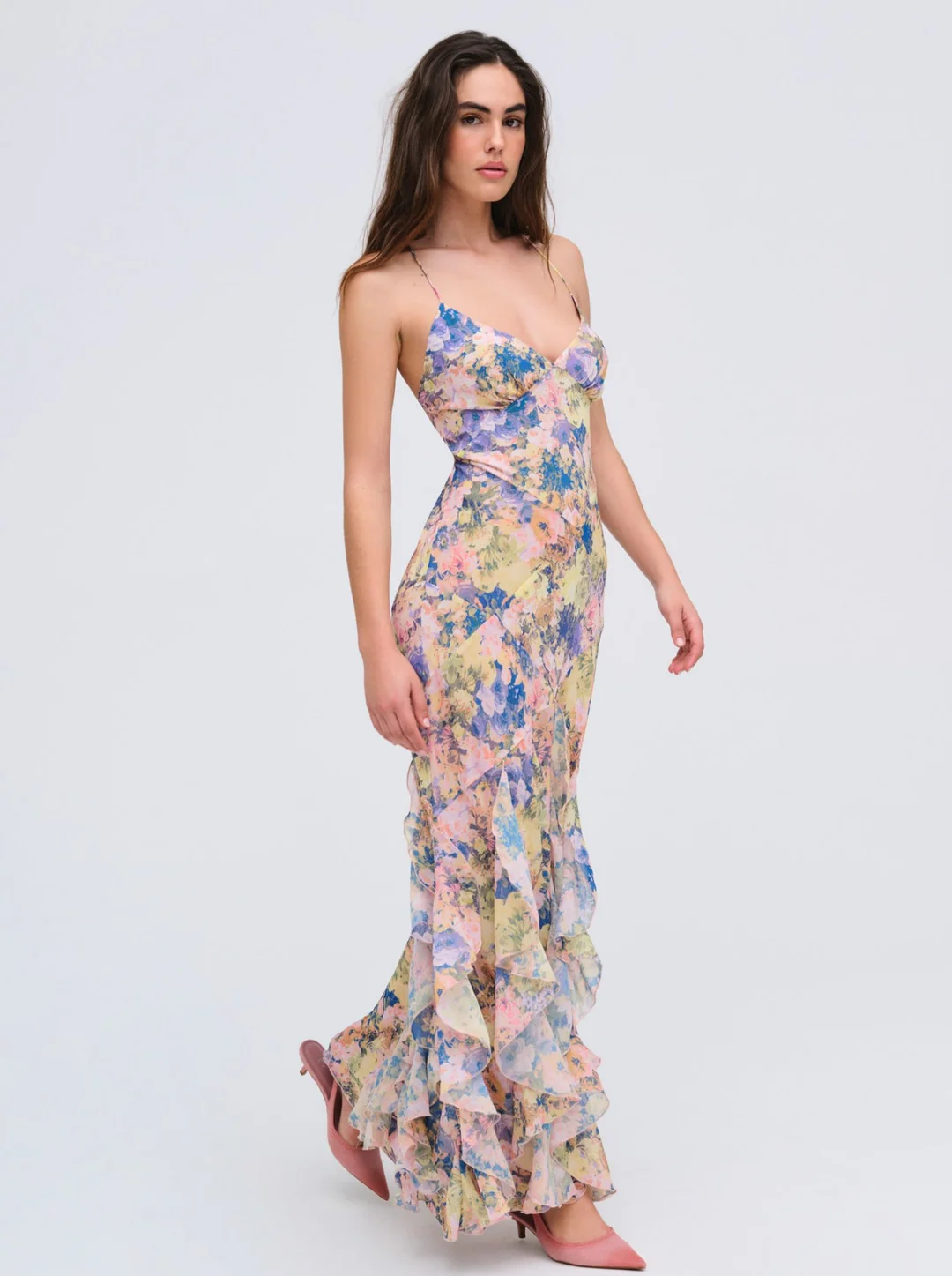 Elea Maxi Dress — Pink