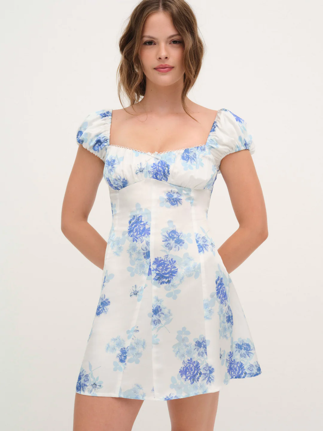 Antonia Mini Dress — Blue