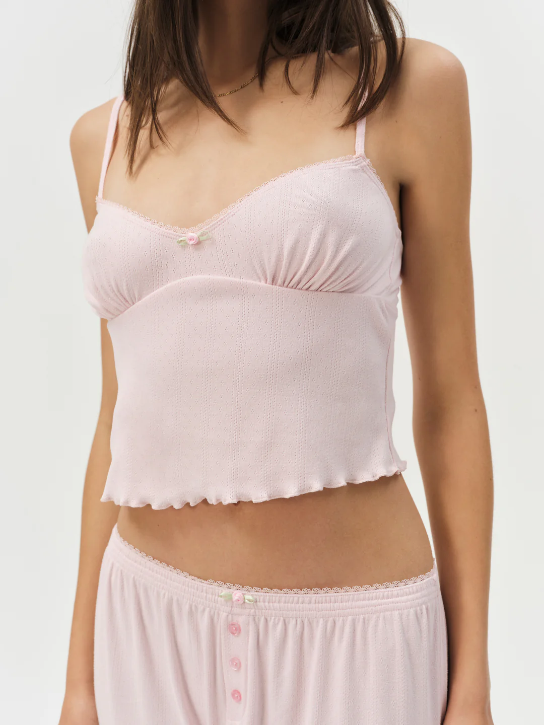Elliana Sleep Top — Dusty Pink