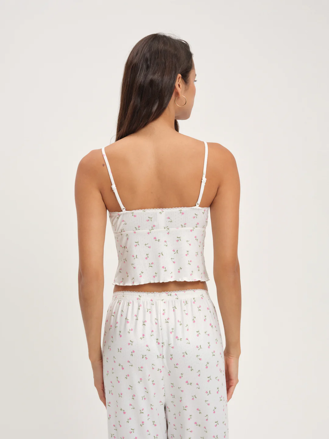Elliana Sleep Top — White