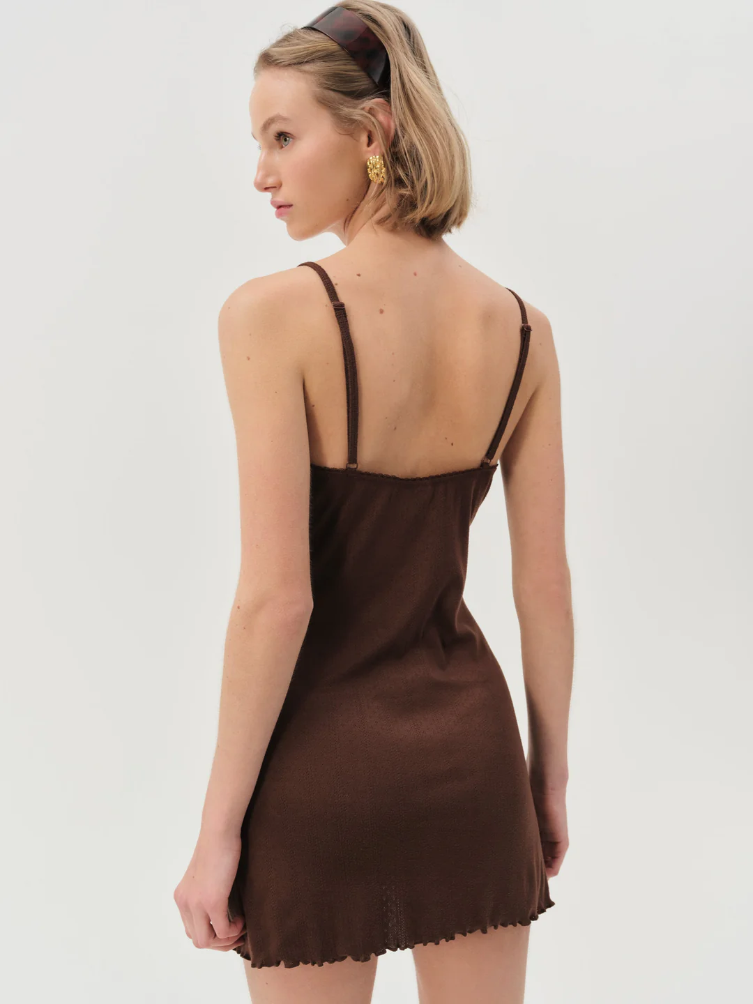 Elliana Slip Dress — Chocolate