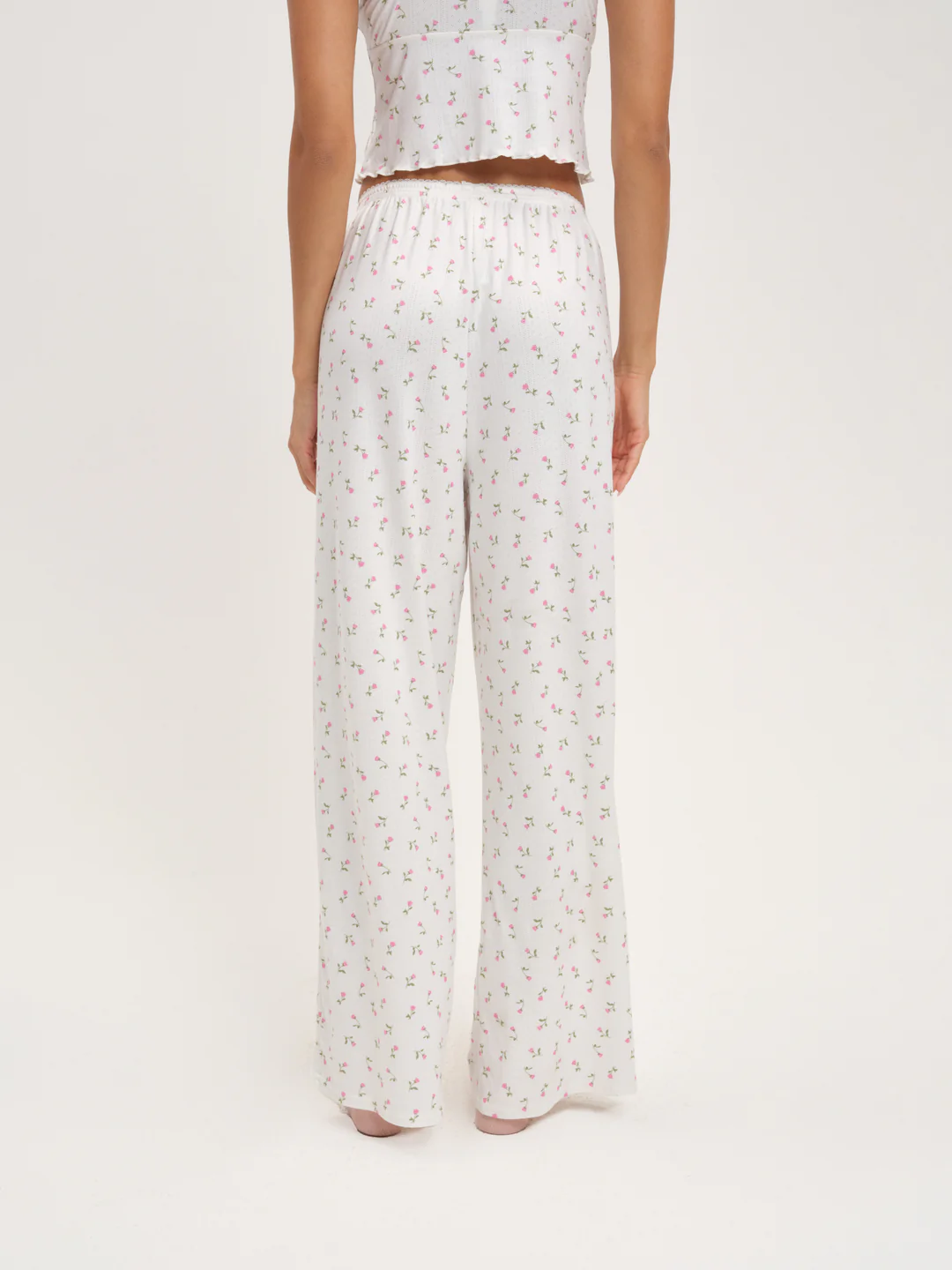 Elliana Wide Leg Pant — White 3 Elliana Wide Leg Pant — White