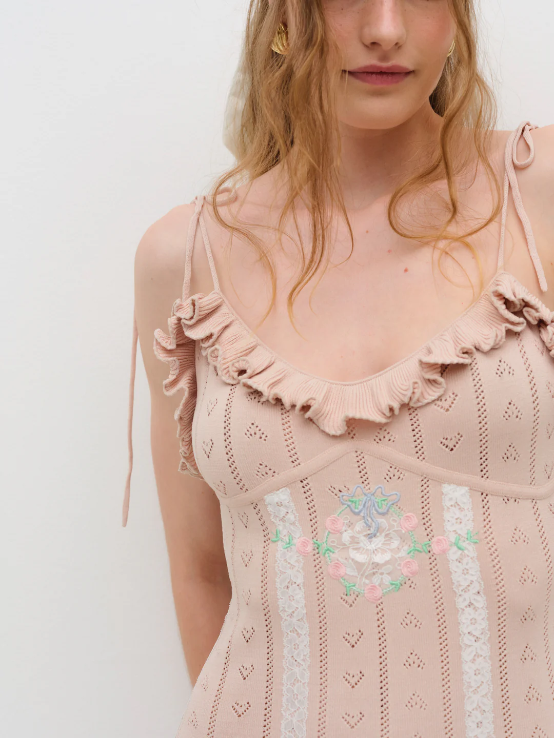 Eloise Asymmetric Knit Dress — Peach 3 Eloise Asymmetric Knit Dress — Peach