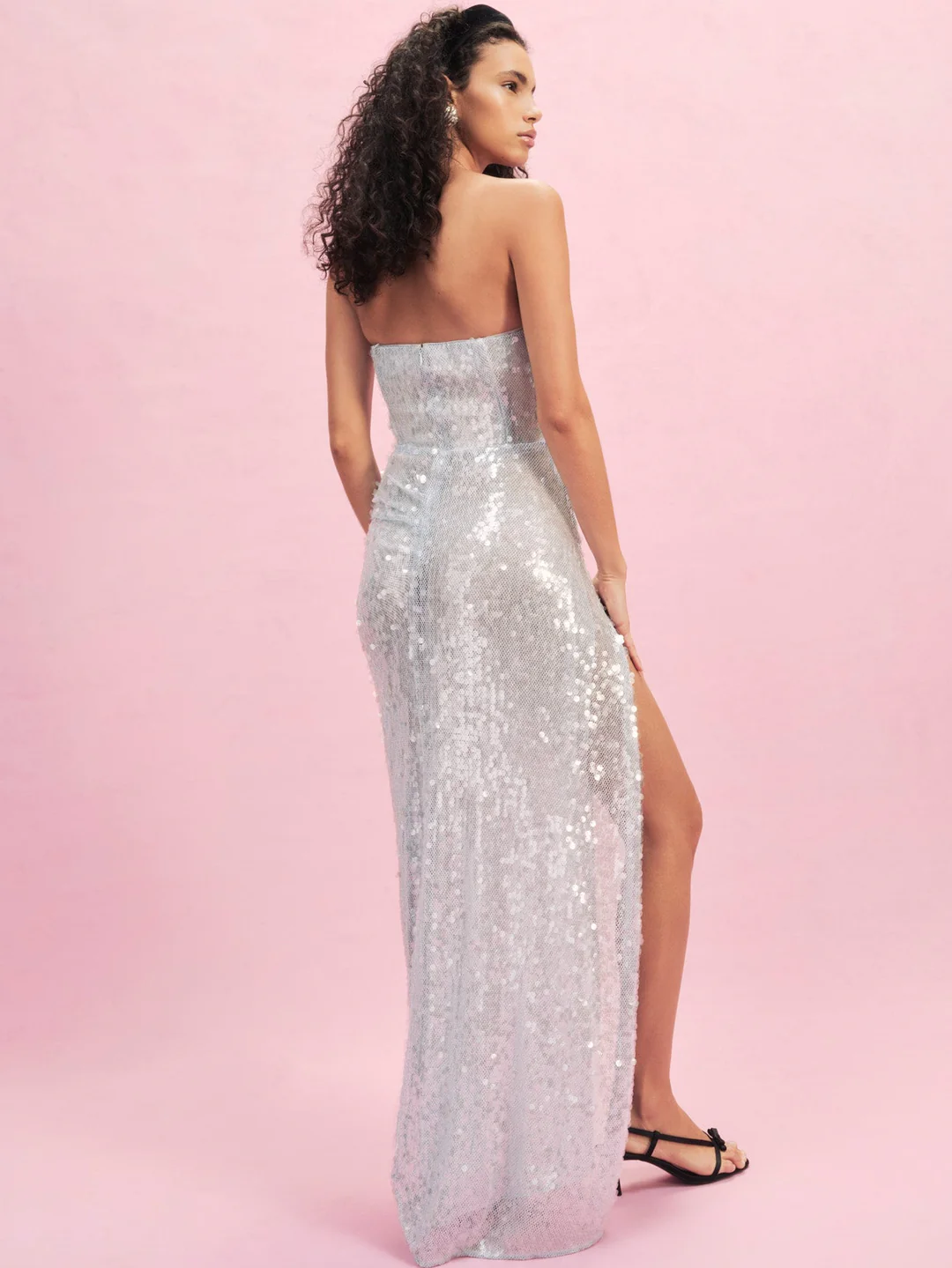 Elysian Sequin Gown — Baby Blue