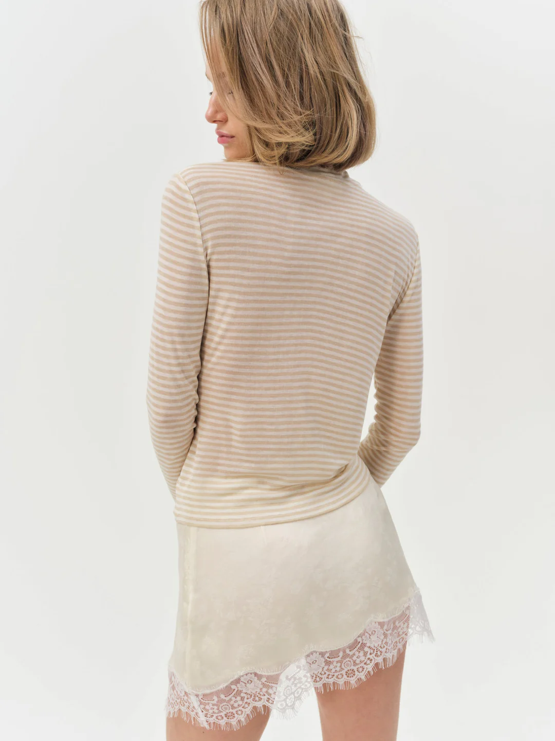 Athena Turtle Neck Top — Cream 2 Athena Turtle Neck Top — Cream