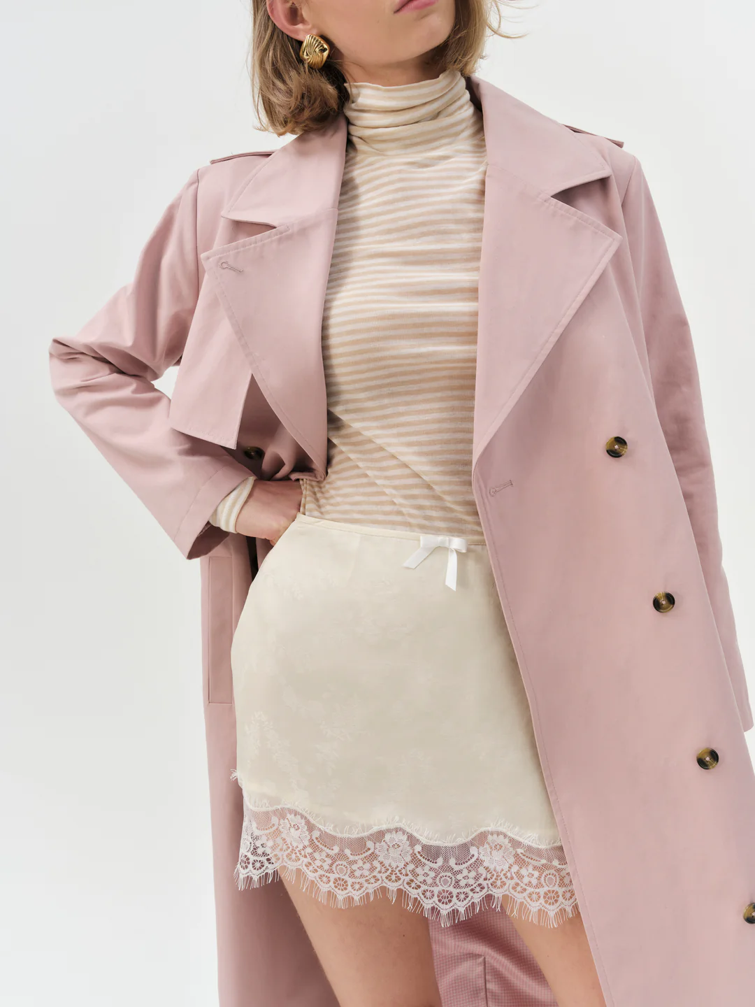 Athena Turtle Neck Top — Cream 3 Athena Turtle Neck Top — Cream