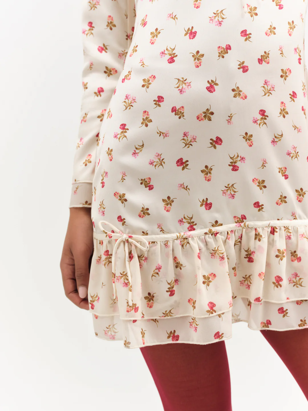 Adahlia Floral Mini Dress — Cream