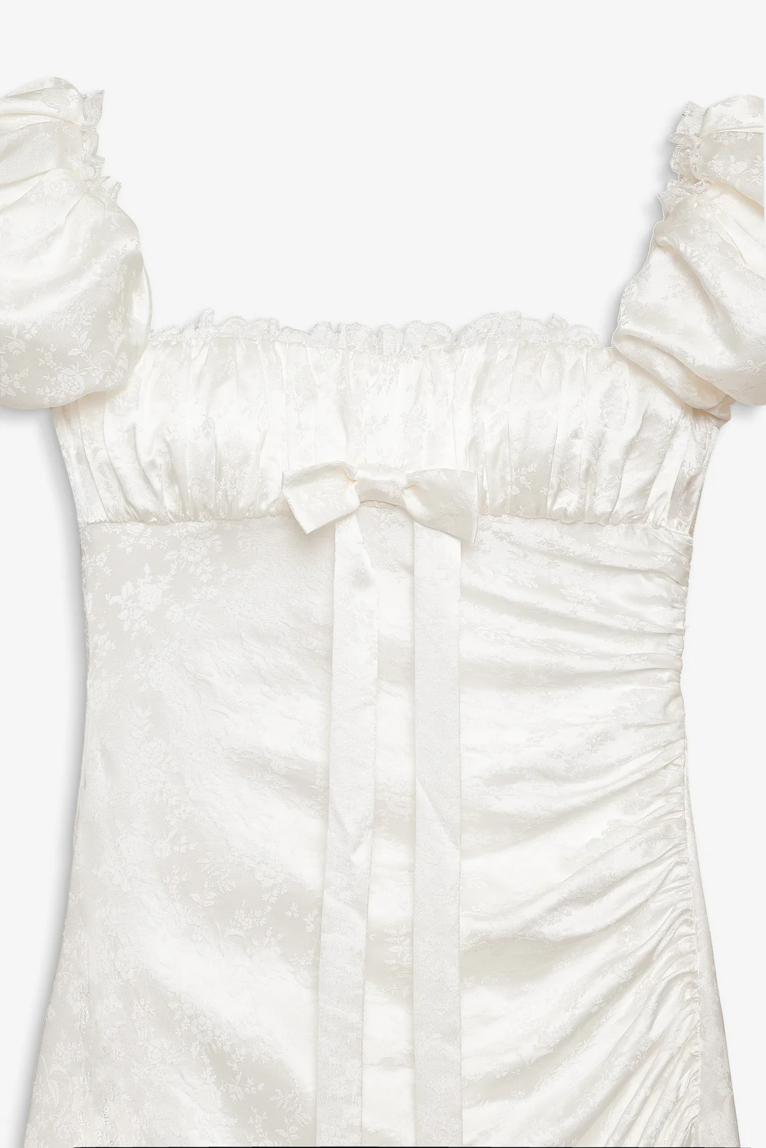 Aurelia Jacquard Gown — White
