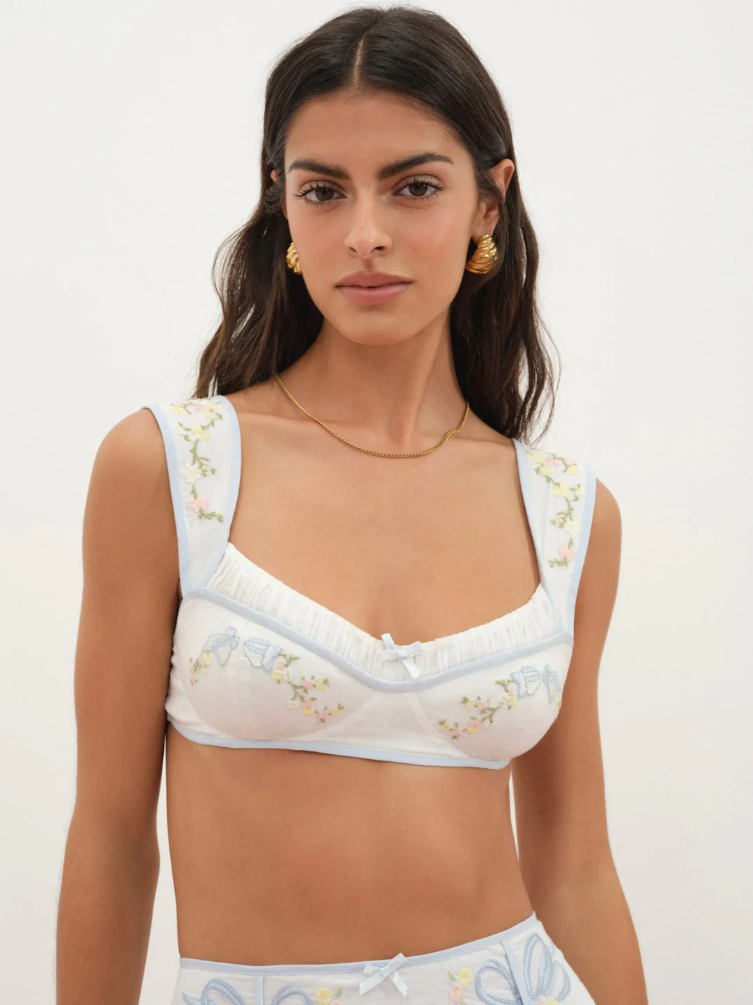 Baby Bows Bra Top — White 3 Baby Bows Bra Top — White