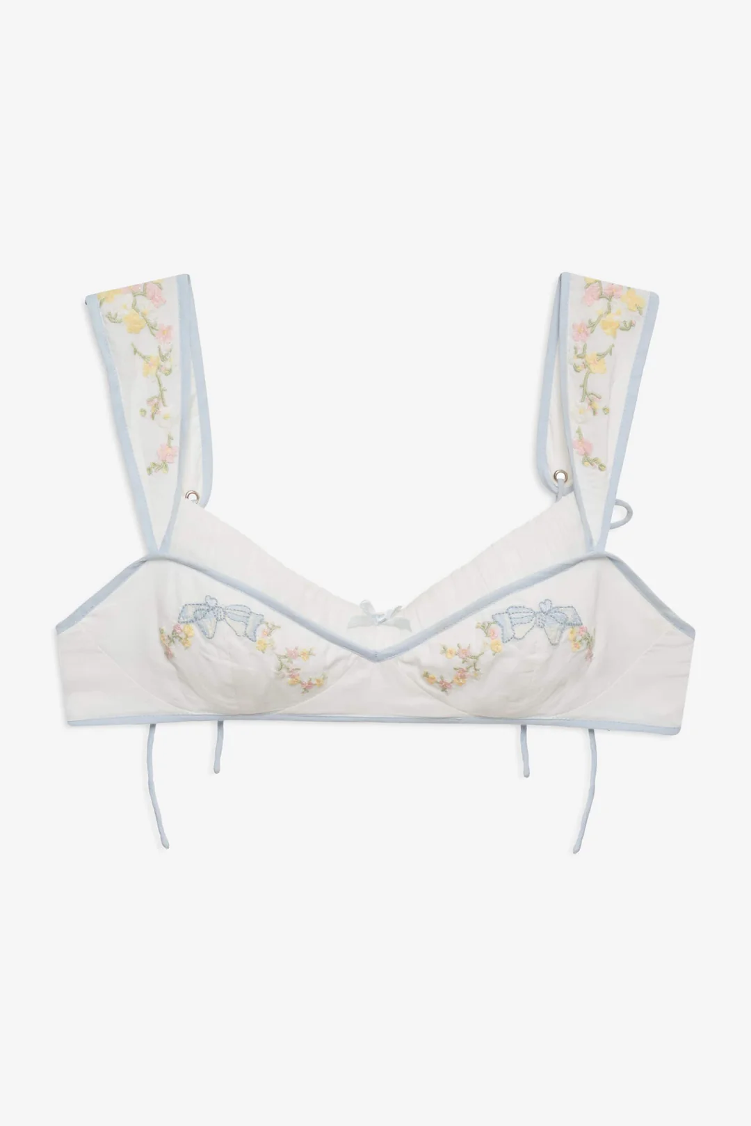 Baby Bows Bra Top — White 5 Baby Bows Bra Top — White