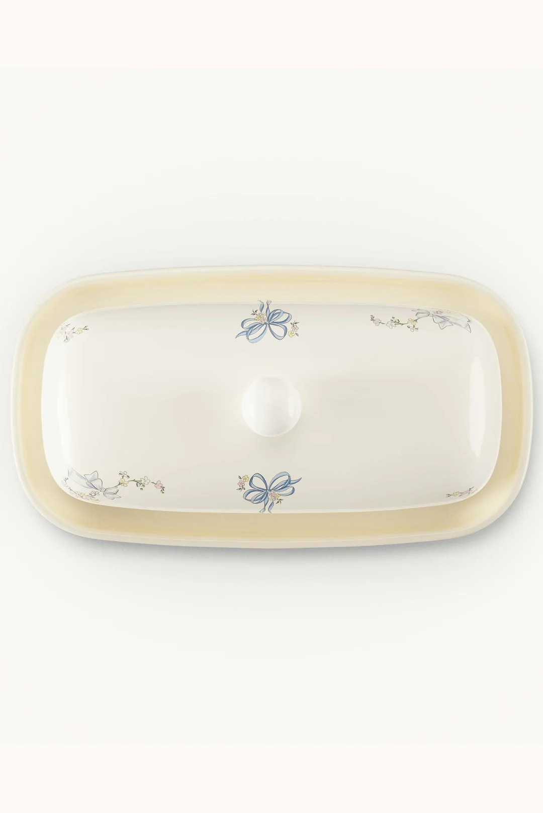 Baby Bows Butter Dish — Ivory