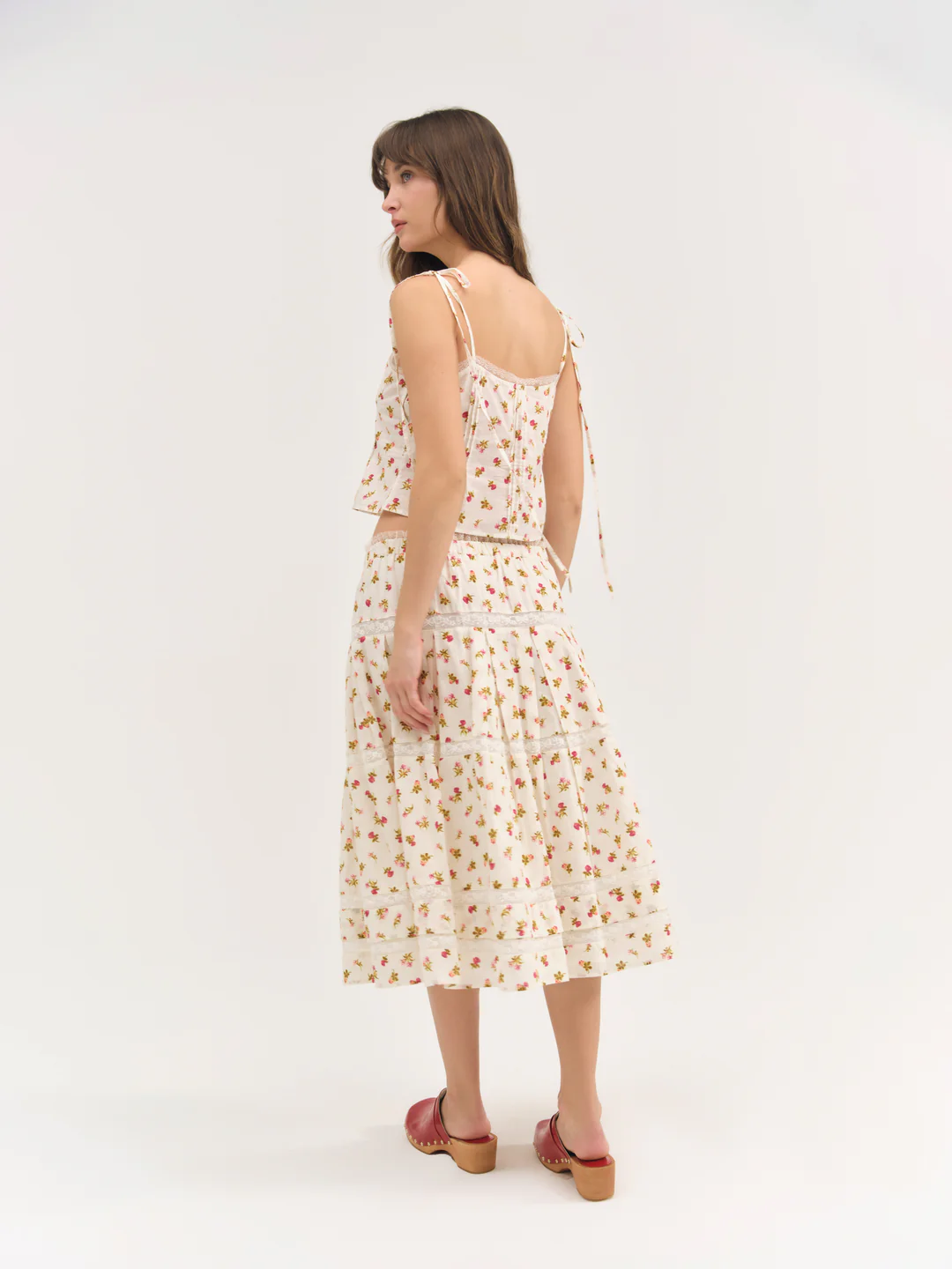 Adahlia Floral Top — Cream